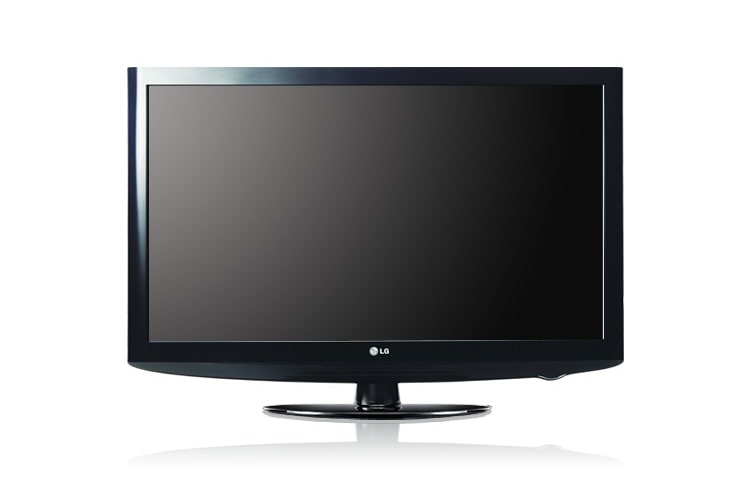 Čelní pohled na Hotelová televize LG LH250C HD se zabudovaným budíkem a velkým počtem portů 32LH250C