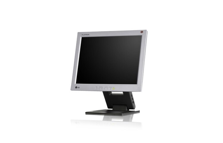 Čelní pohled na 15&#34; dotykový LCD monitor, Dotykový LCD monitor, který šetří místo na stole. L1510BF-SV