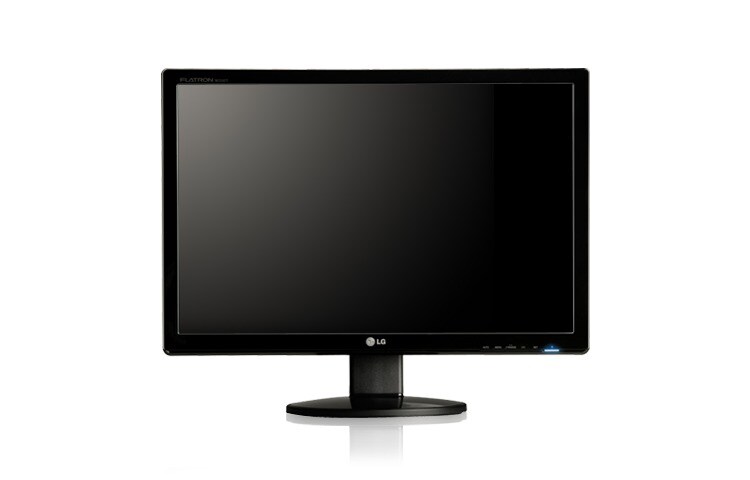 Čelní pohled na 22&#34; širokoúhlý standardní LCD monitor od LG, vysoký kontrast - 8 000:1, DVI-D W2242T-PF