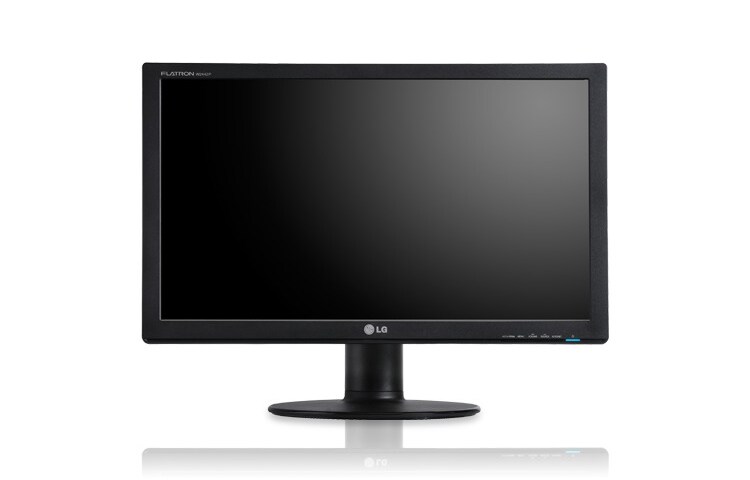 Čelní pohled na 24&#34; širokoúhlý monitor LG, získal ocenění Extra PC Gold (Extra PC, duben 2009). Unikátní modelová kombinace 24&#34; displeje, HDMI připojení a skutečně Full HD obrazu ve formátu 1080p. W2442PA-BF