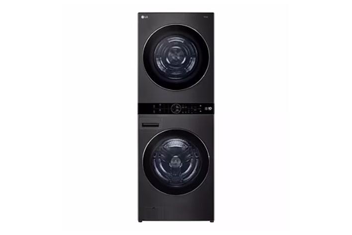 Single Unit LG WashTower™ with Center Control™ 5.0 cu.ft. Front Load Washer and 7.8 cu. ft. Electric Ventless Heat Pump Dryer