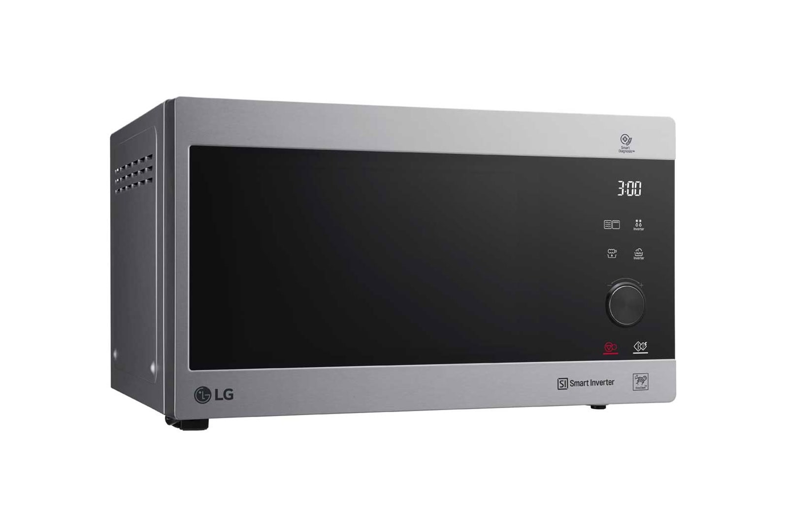 LG Mikrovlnná trouba s grilem | 25 l | Smart Inverter | EasyClean™|Nerez a kouřové sklo, MH6565CPS