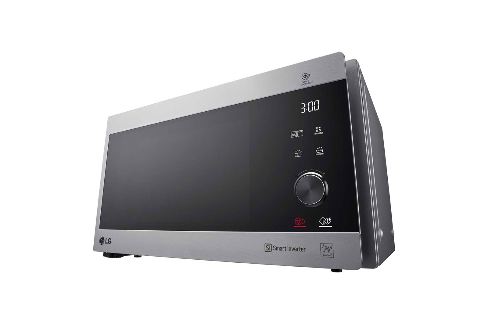 LG Mikrovlnná trouba s grilem | 25 l | Smart Inverter | EasyClean™|Nerez a kouřové sklo, MH6565CPS