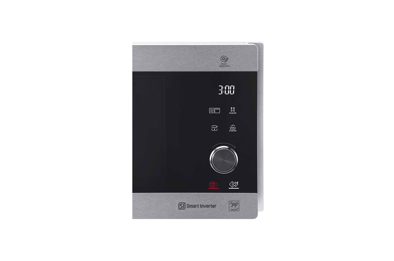 LG Mikrovlnná trouba s grilem | 25 l | Smart Inverter | EasyClean™|Nerez a kouřové sklo, MH6565CPS