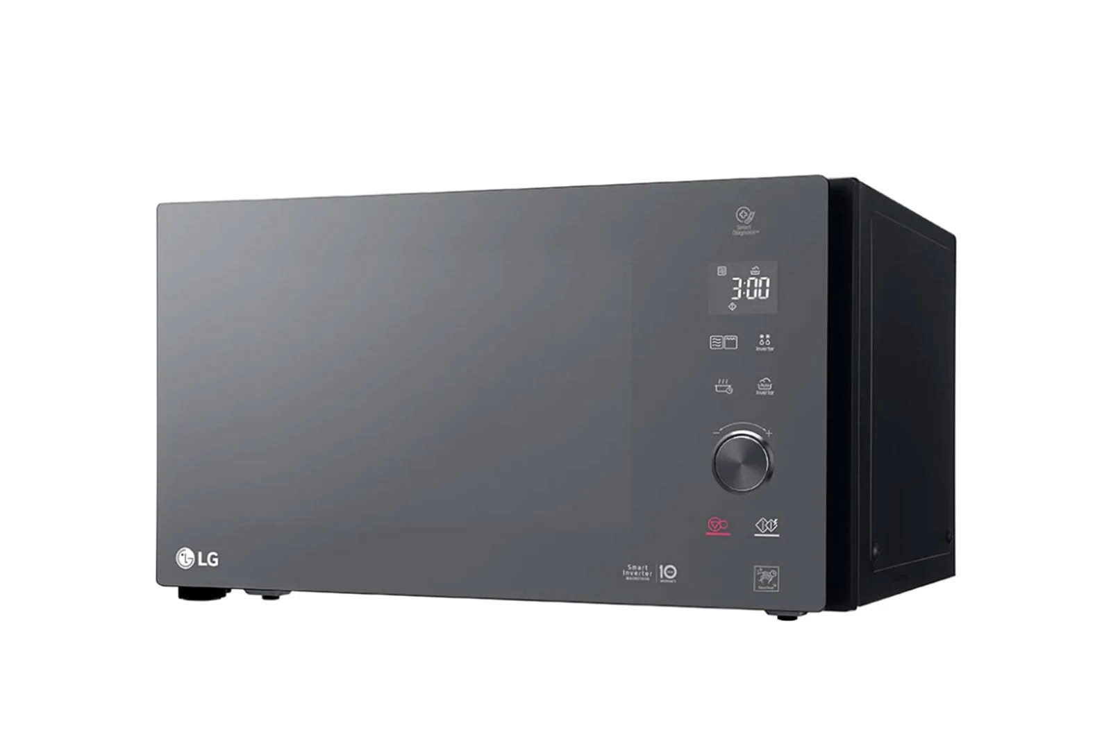 LG Mikrovlnná trouba s grilem | 25 l | Smart Inverter | EasyClean™|Nerez a kouřové sklo, MH6565DPR