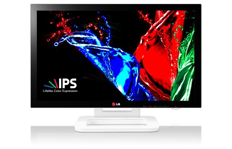 Čelní pohled na 23” LG IPS dotykový monitor serie EA83. 23ET83V