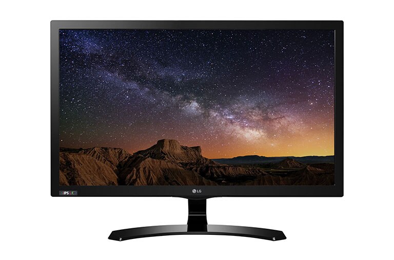 Čelní pohled na LG IPS monitor s TV funkcí 24MT58DF-PZ