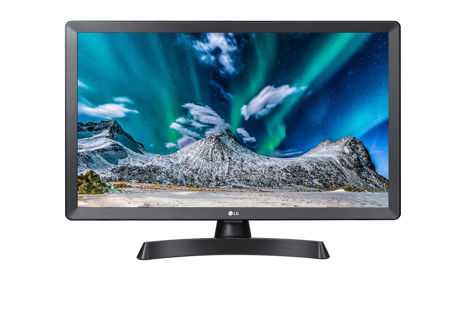 Čelní pohled na 24&#34; | Televizní monitor | 16:9 | HD | WVA Displej | 5 000 000:1 | DVB-T2 24TL510V-PZ