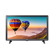 Čelní pohled na 23,6&#34; LG TV monitor s DVB-T2 tunerem 24TN520S-PZ