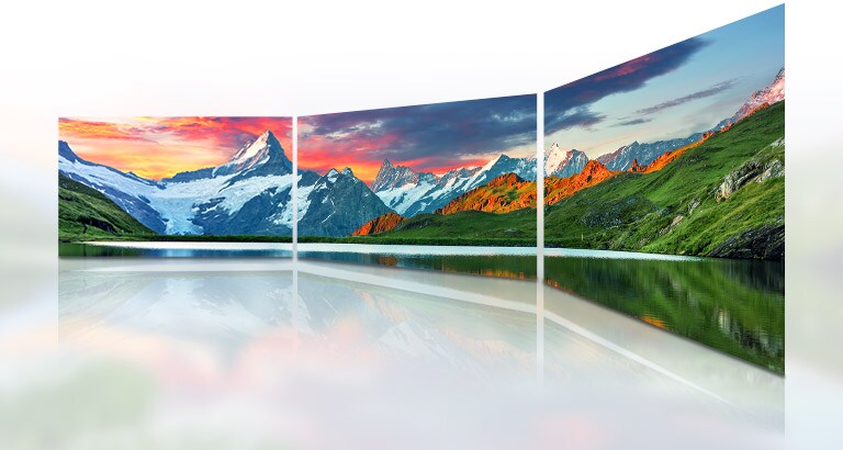 TV monitor LG podporuje čistý obraz při širokých pozorovacích úhlech.