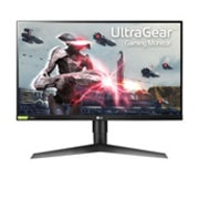Čelní pohled na 27&#34; | Herní monitor | 16:9 | FHD | IPS Displej | UltraGear™ | NVIDIA G-Sync™ | HDR 10 | 144Hz 27GL650F-B
