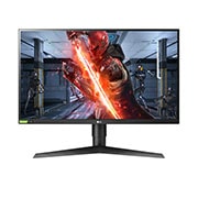 Čelní pohled na 27&#34; | Herní monitor | 16:9 | QHD | IPS Displej | UltraGear™ | AMD FreeSync™ | HDR 10 | 144Hz 27GL83A-B