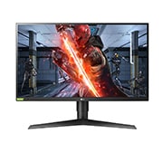Čelní pohled na 27” | Herní monitor | 16:9 | QHD | Nano IPS™ Displej | UltraGear™ | NVIDIA G-Sync™ | HDR 10 | 144Hz 27GL850-B