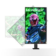 LG 27" herní monitor UltraGear™ Nano IPS 1 ms (GtG) Ergo, 27GN88A-B