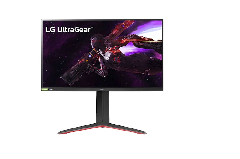 Čelní pohled na 27" LG UltraGear monitor s IPS displejem 27GP850-B