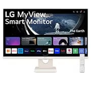 Čelní pohled na 27'' Smart monitor IPS s rozlišením Full HD a systémem webOS 27SR50F-W