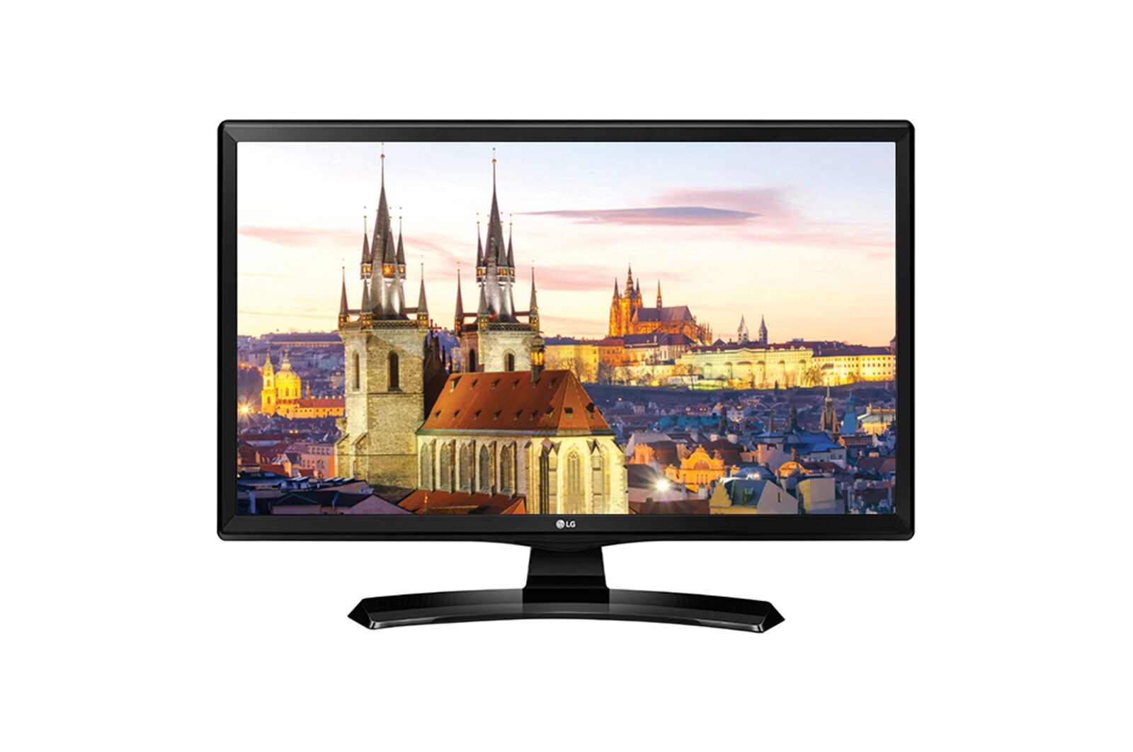 Čelní pohled na 29&#34; | Televizní monitor | 16:9 | HD | IPS Displej | Režim komfortu očí | Bez blikání | 5W x 2 Stereo reproduktory 29MT49DF