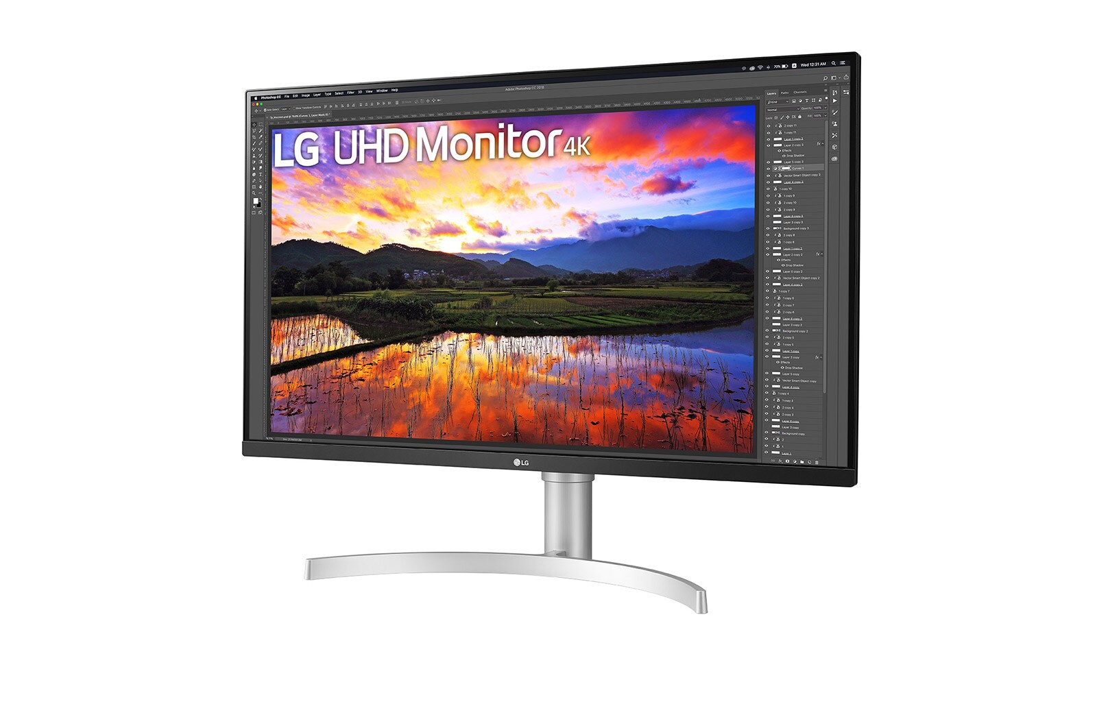 LG 31,5" UHD 4K IPS monitor (3840 × 2160) s technologií HDR, 32UN650P-W