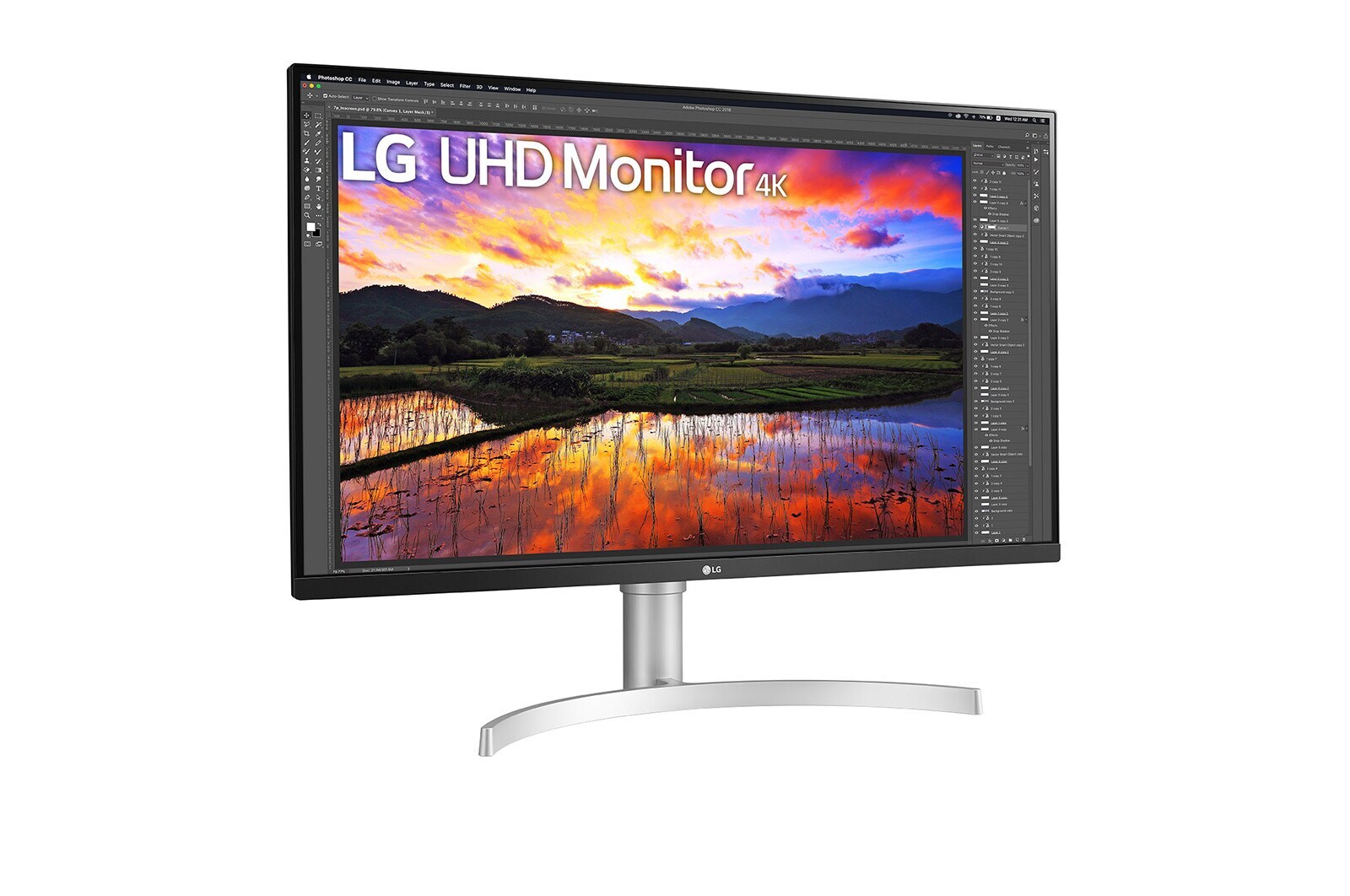 LG 31,5" UHD 4K IPS monitor (3840 × 2160) s technologií HDR, 32UN650P-W
