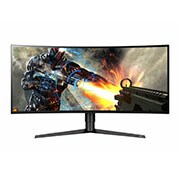 Čelní pohled na 34&#34; | UltraWide™ zakřivený herní monitor | 21:9 | WQHD | Nano IPS™ Displej | UltraGear™ | AMD FreeSync™ 2 | 144Hz 34GK950F-B