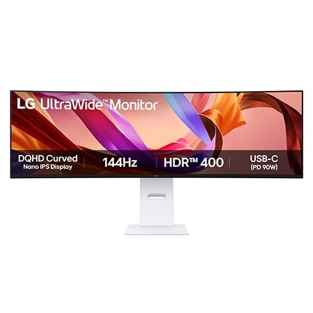 49" UltraWide™ Dual QHD (5120x1440) zakřivený Nano IPS displej s obnovovací frekvencí 144 Hz 49U950A-W