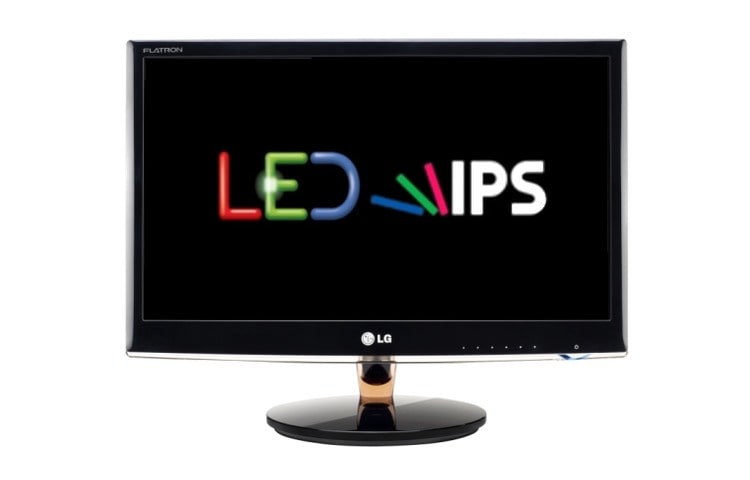 Čelní pohled na 23&#34; Super LED IPS monitor, 16:9, nastavení barev v 6 osách, duální obrazovka IPS236V