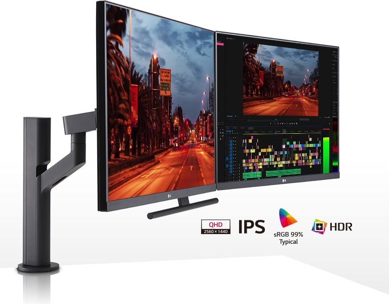 Displej IPS s úhlopříčkou 27" a rozlišením QHD: Ohromující kvalita obrazu, 27" QHD IPS displej, sRGB 99 % (typ.), HDR10.