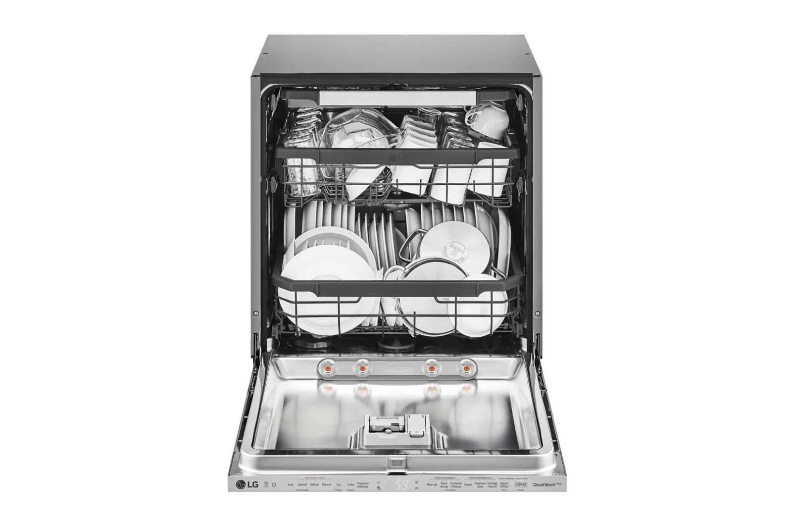 LG Myčka nádobí | Invertorový motor | Energetická třída (v rozsahu A až G) | Kapacita 14 sad nádobí | QuadWash™ | EasyRack+™ | LG ThinQ + WiFi | Aqua Lock, DB325TXS