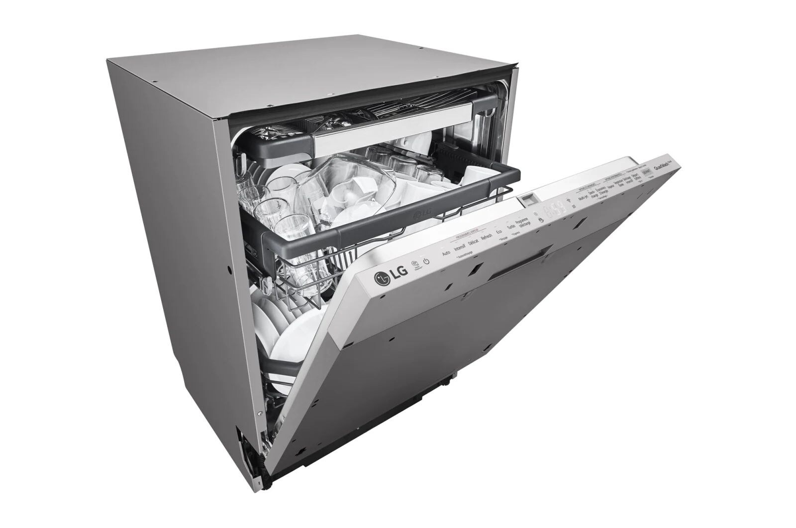 LG Myčka nádobí | Invertorový motor | Energetická třída (v rozsahu A až G) | Kapacita 14 sad nádobí | QuadWash™ | EasyRack+™ | LG ThinQ + WiFi | Aqua Lock, DB325TXS
