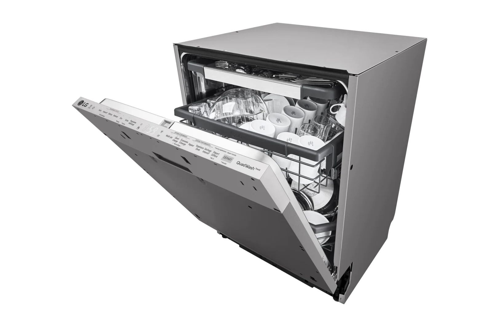 LG Myčka nádobí | Invertorový motor | Energetická třída (v rozsahu A až G) | Kapacita 14 sad nádobí | QuadWash™ | EasyRack+™ | LG ThinQ + WiFi | Aqua Lock, DB325TXS