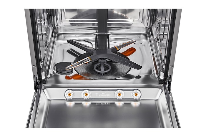 LG Vestavná parní myčka nádobí LG| A |14 sad nádobí QuadWash™| Noble Steel, DB365TXS