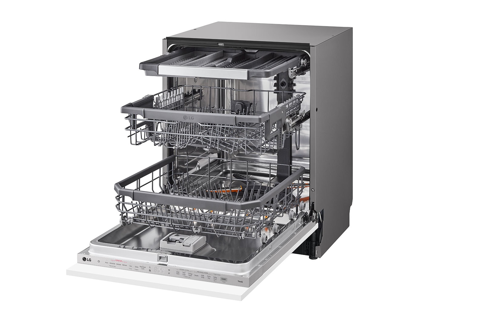 LG Vestavná parní myčka nádobí LG| A |14 sad nádobí QuadWash™| Noble Steel, DB365TXS