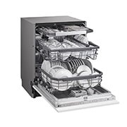 LG Vestavná parní myčka nádobí LG| A |14 sad nádobí QuadWash™| Noble Steel, DB365TXS