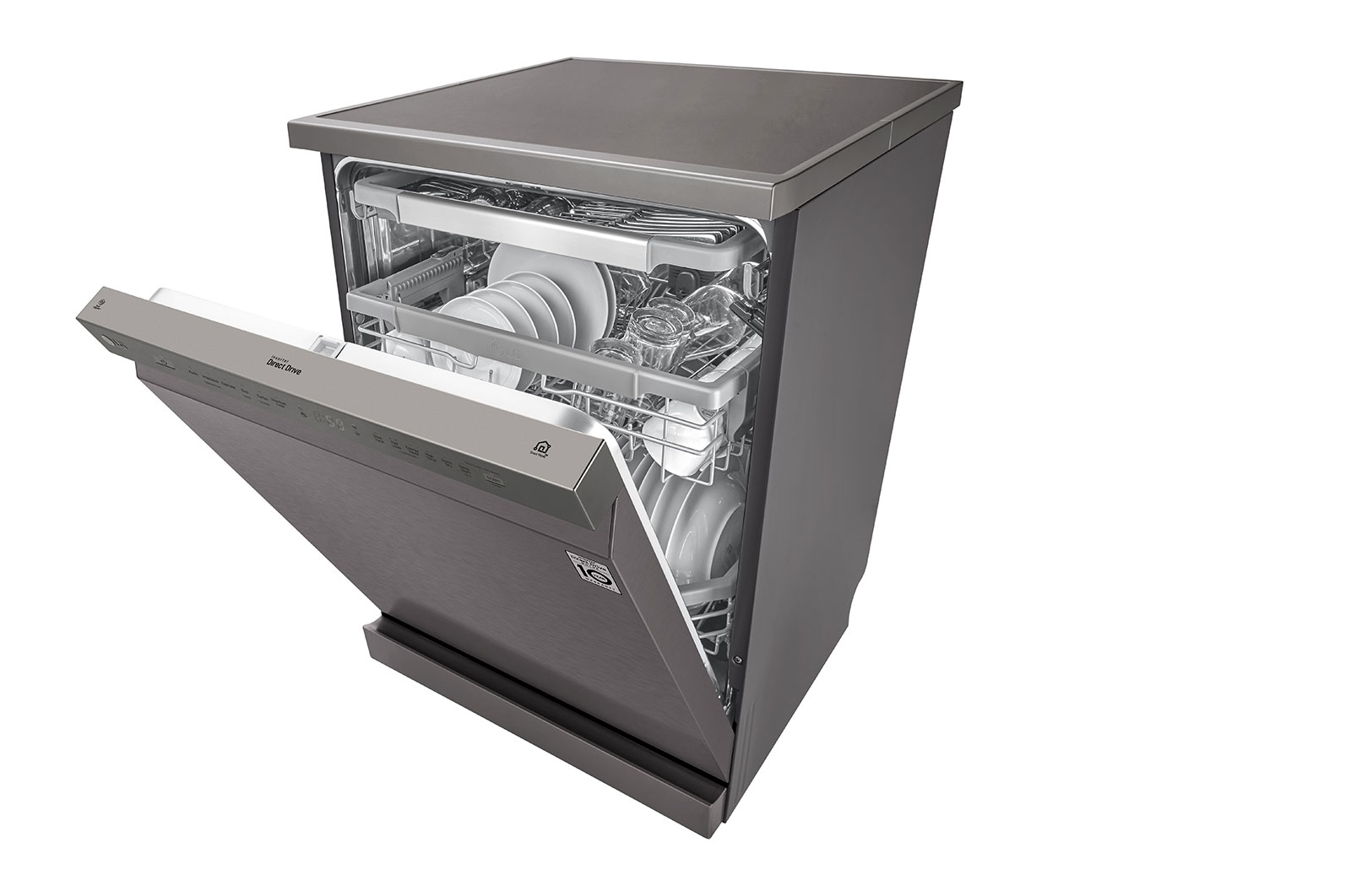 LG Myčka nádobí | Invertorový motor | Energetická třída A++ | Kapacita 14 sad nádobí | QuadWash™ | EasyRack+™ | ThinQ™ + WiFi | Aqua Lock, DF215FP
