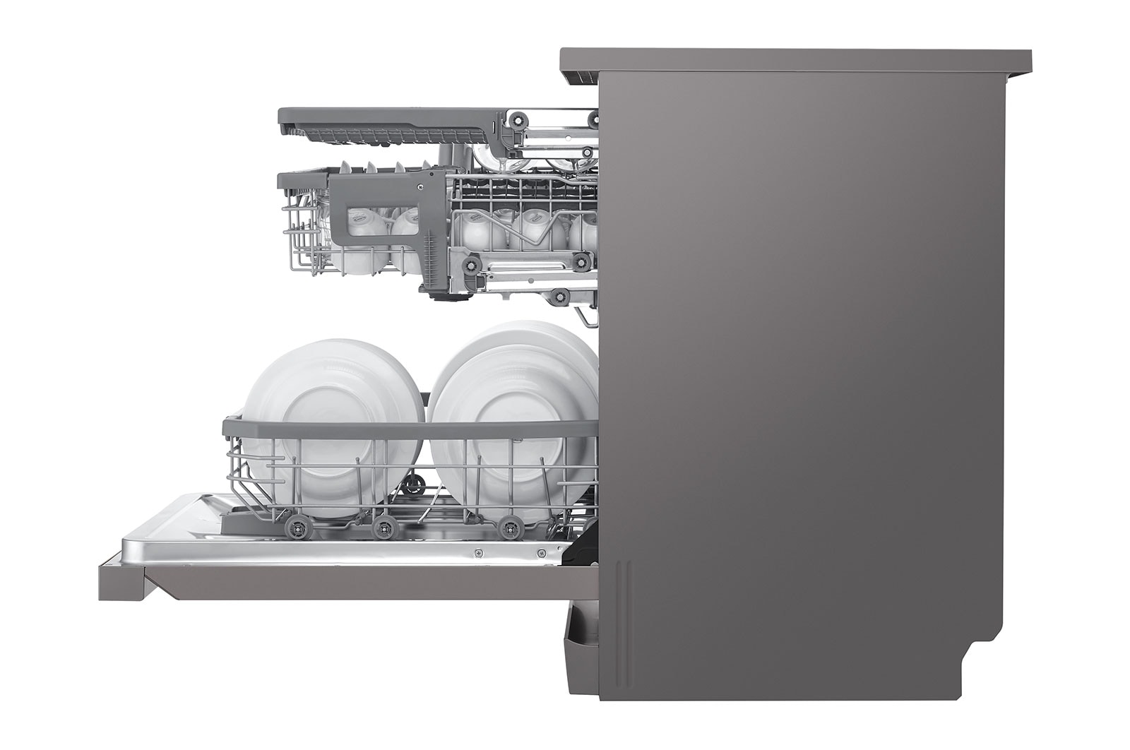 LG Myčka nádobí | Invertorový motor | Energetická třída A++ | Kapacita 14 sad nádobí | QuadWash™ | EasyRack+™ | ThinQ™ + WiFi | Aqua Lock, DF215FP