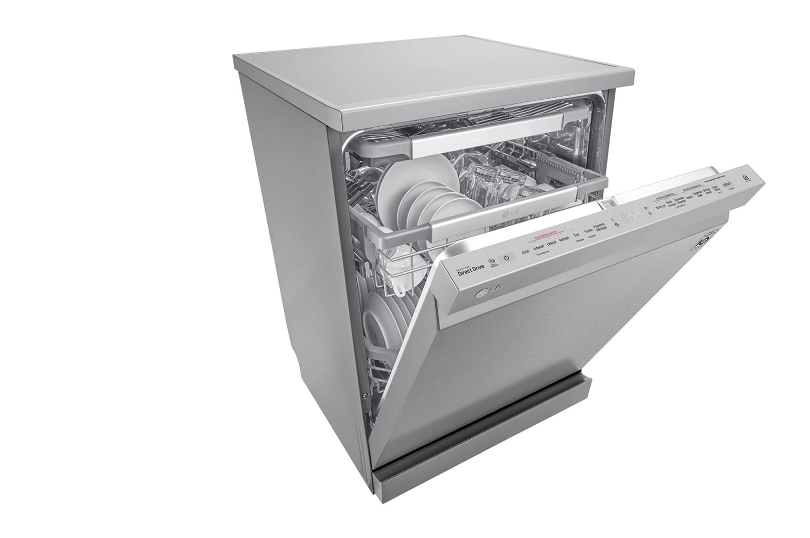 LG Parní myčka nádobí | Invertorový motor | Energetická třída A+++ | Kapacita 14 sad nádobí | TrueSteam™ | QuadWash™ | EasyRack+™ | ThinQ™ + WiFi | Aqua Lock, DF415HSS