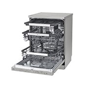 LG Volně stojící parní myčka nádobí LG| C | 14 sad nádobí QuadWash™ | Platinová stříbrná, DF455HPS