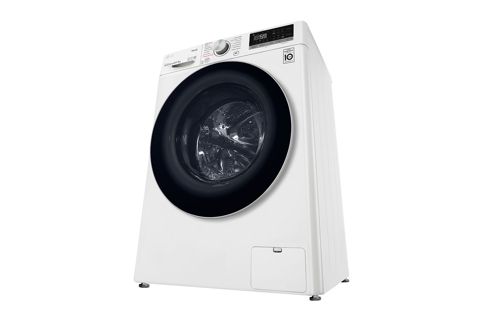 LG Slim parní pračka / sušička LG | 8,5 / 5 kg | 1200 ot./min | TurboWash™360° |Bílá, F2DV5S8S1