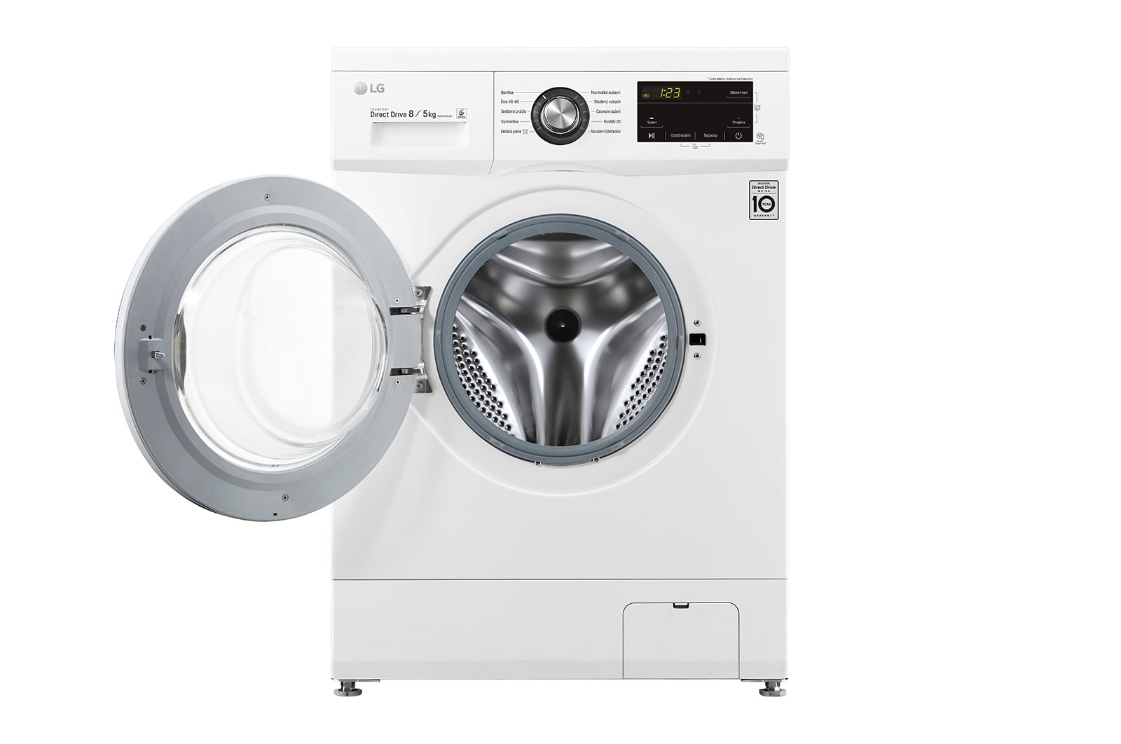 LG 8 kg pračka / 5 kg sušička, E / D, Direct Drive™ motor, 6 motion DD, Fuzzy logic, Smart Diagnosis™, F48J3TM5W