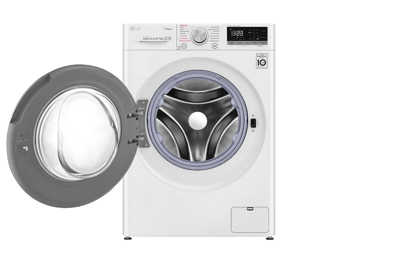 LG 8 kg parní pračka / 5 kg sušička, E / D, Direct Drive™ motor, AI DD™ - optimální volba pracích pohybů, parní péče Steam™, ThinQ™ + WiFi, F4DN508S0