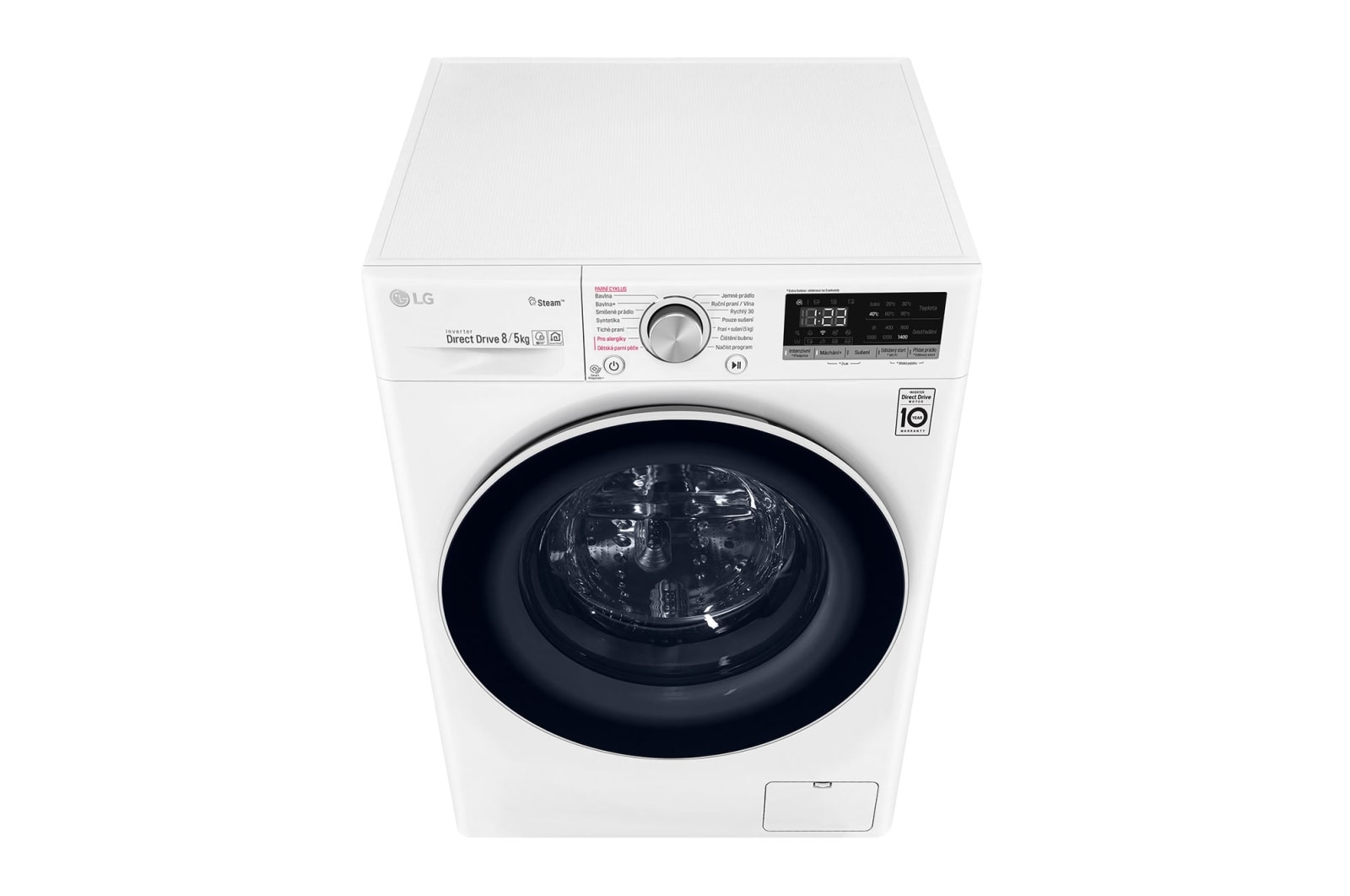LG 8 kg parní pračka / 5 kg sušička, E / D, Direct Drive™ motor, AI DD™ - optimální volba pracích pohybů, parní péče Steam™, ThinQ™ + WiFi, F4DN508S0