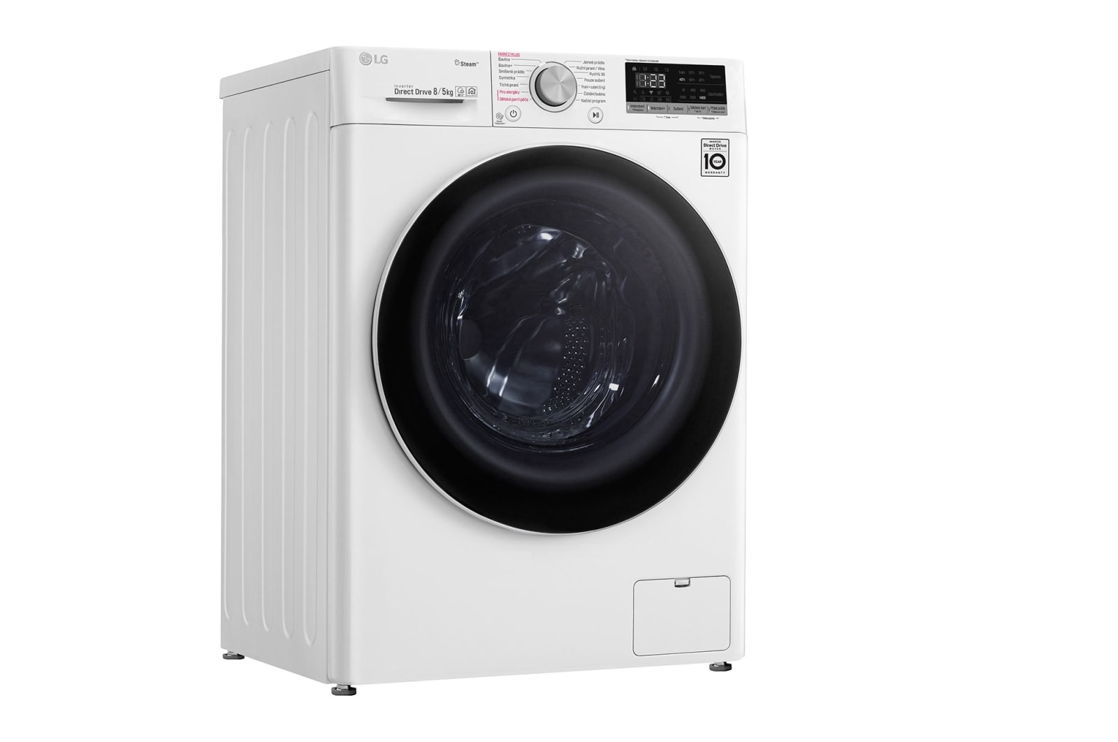 LG 8 kg parní pračka / 5 kg sušička, E / D, Direct Drive™ motor, AI DD™ - optimální volba pracích pohybů, parní péče Steam™, ThinQ™ + WiFi, F4DN508S0