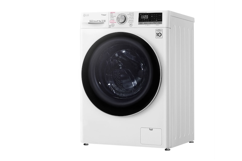 LG 8 kg parní pračka / 5 kg sušička, E / D, Direct Drive™ motor, AI DD™ - optimální volba pracích pohybů, parní péče Steam™, ThinQ™ + WiFi, F4DN508S0
