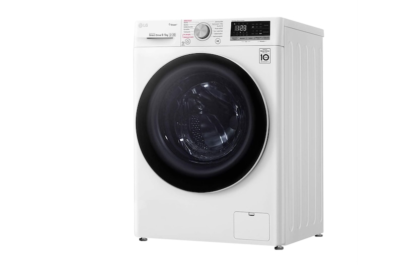 LG 9 kg parní pračka / 6 kg sušička, E, Direct Drive™ motor, AI DD™ - optimální volba pracích pohybů, parní péče Steam™, ThinQ™ + WiFi, F4DN509S0