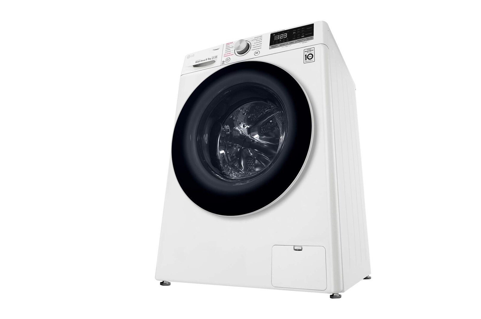 LG 9 kg parní pračka / 6 kg sušička, E, Direct Drive™ motor, AI DD™ - optimální volba pracích pohybů, parní péče Steam™, ThinQ™ + WiFi, F4DN509S0