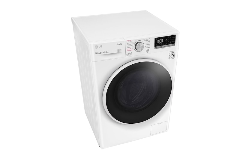 LG 8 kg parní pračka / 5 kg sušička, E / D, Direct Drive™ motor, AI DD™ - optimální volba pracích pohybů, parní péče Steam™, ThinQ™ + WiFi, F4DT408AIDD