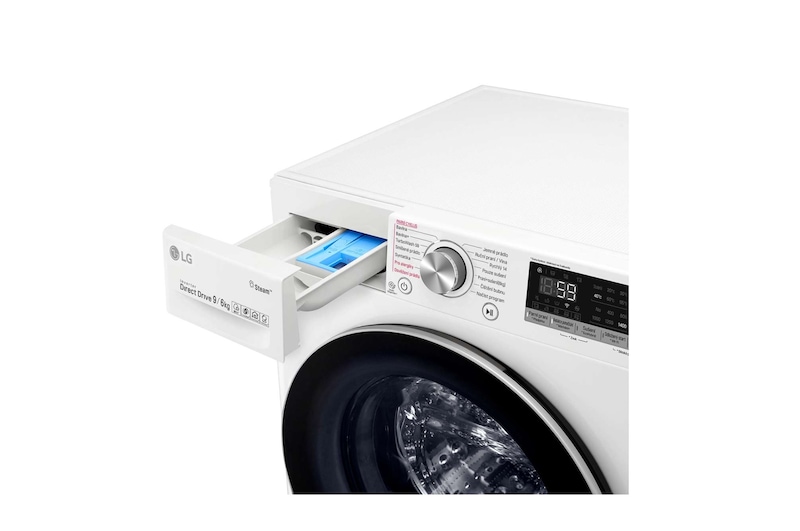 LG 9 kg parní pračka / 5 kg sušička, A (v rozsahu A až G), Direct Drive™ motor, AI DD™ - optimální volba pracích pohybů, TurboWash™, parní péče Steam+™, ThinQ™ + WiFi, F4DV709H0