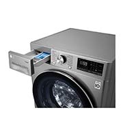 LG 9 kg parní pračka / 6 kg sušička, A (v rozsahu A až G), Direct Drive™ motor, AI DD™ - optimální volba pracích pohybů, TurboWash™, parní péče Steam+™, ThinQ™ + WiFi, F4DV709H2T