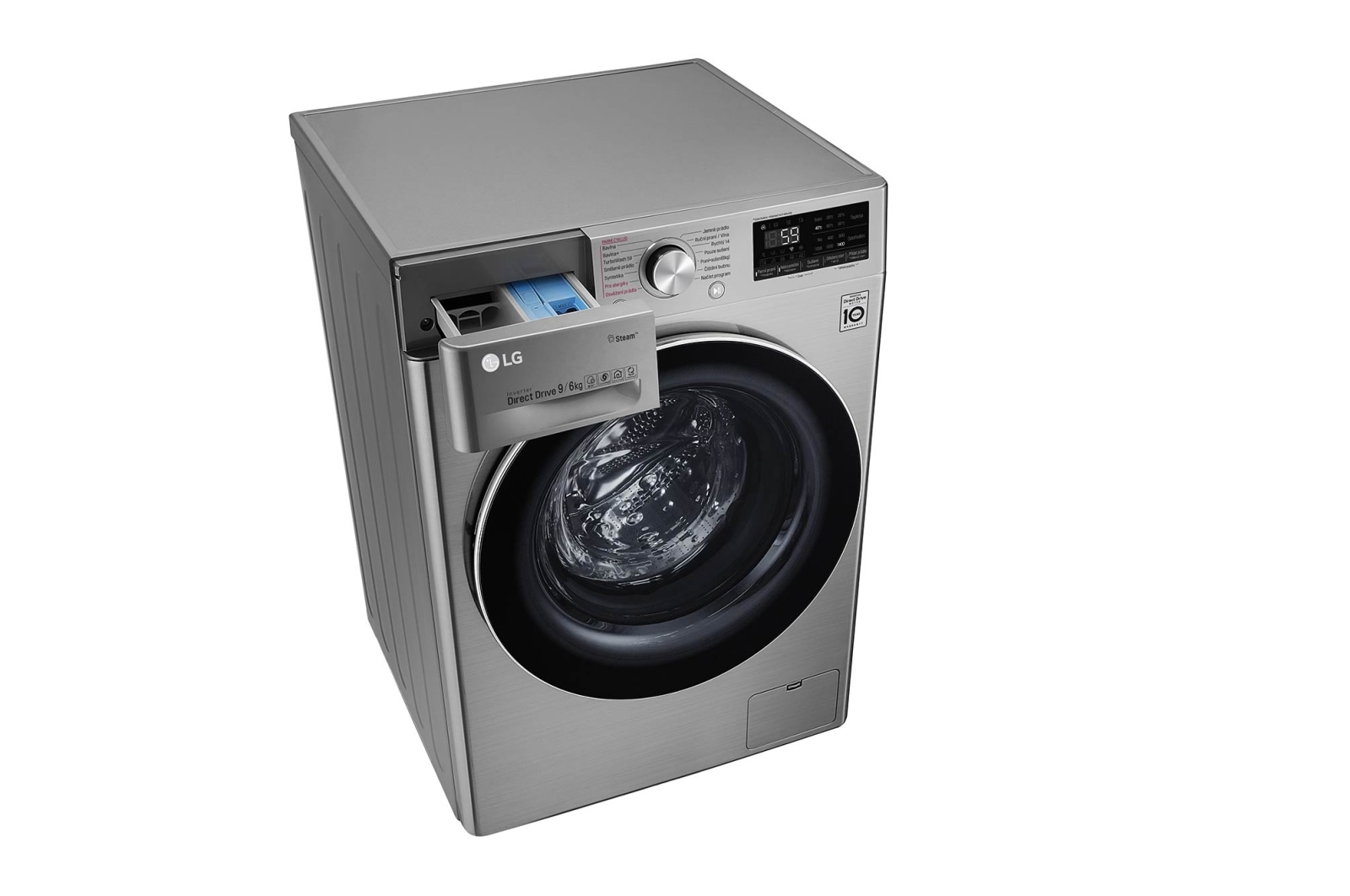 LG 9 kg parní pračka / 6 kg sušička, A (v rozsahu A až G), Direct Drive™ motor, AI DD™ - optimální volba pracích pohybů, TurboWash™, parní péče Steam+™, ThinQ™ + WiFi, F4DV709H2T
