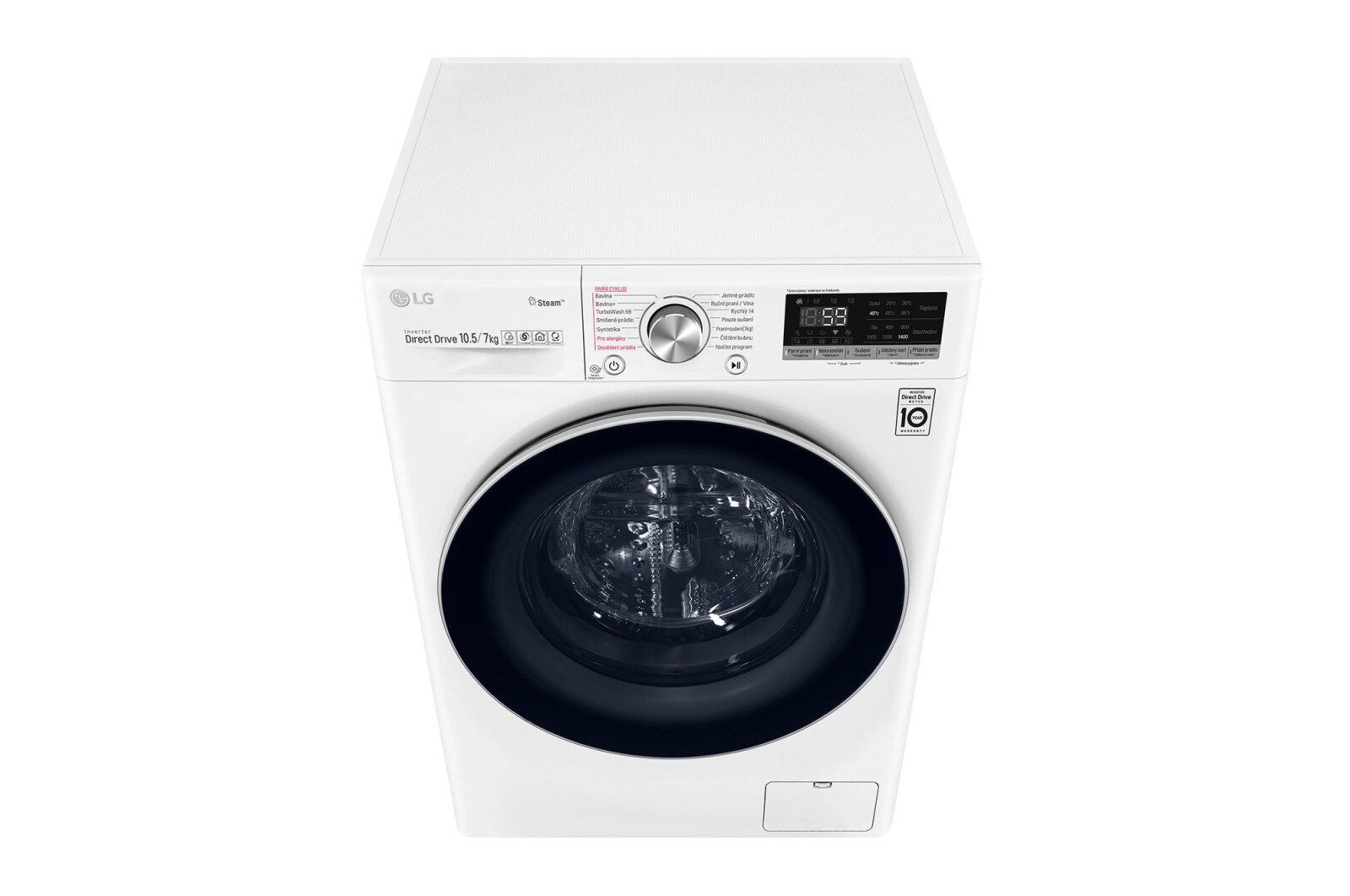 LG 10,5 kg parní pračka / 7 kg sušička, A (v rozsahu A až G), Direct Drive™ motor, AI DD™ - optimální volba pracích pohybů, TurboWash™, parní péče Steam+™, ThinQ™ + WiFi, F4DV710H1